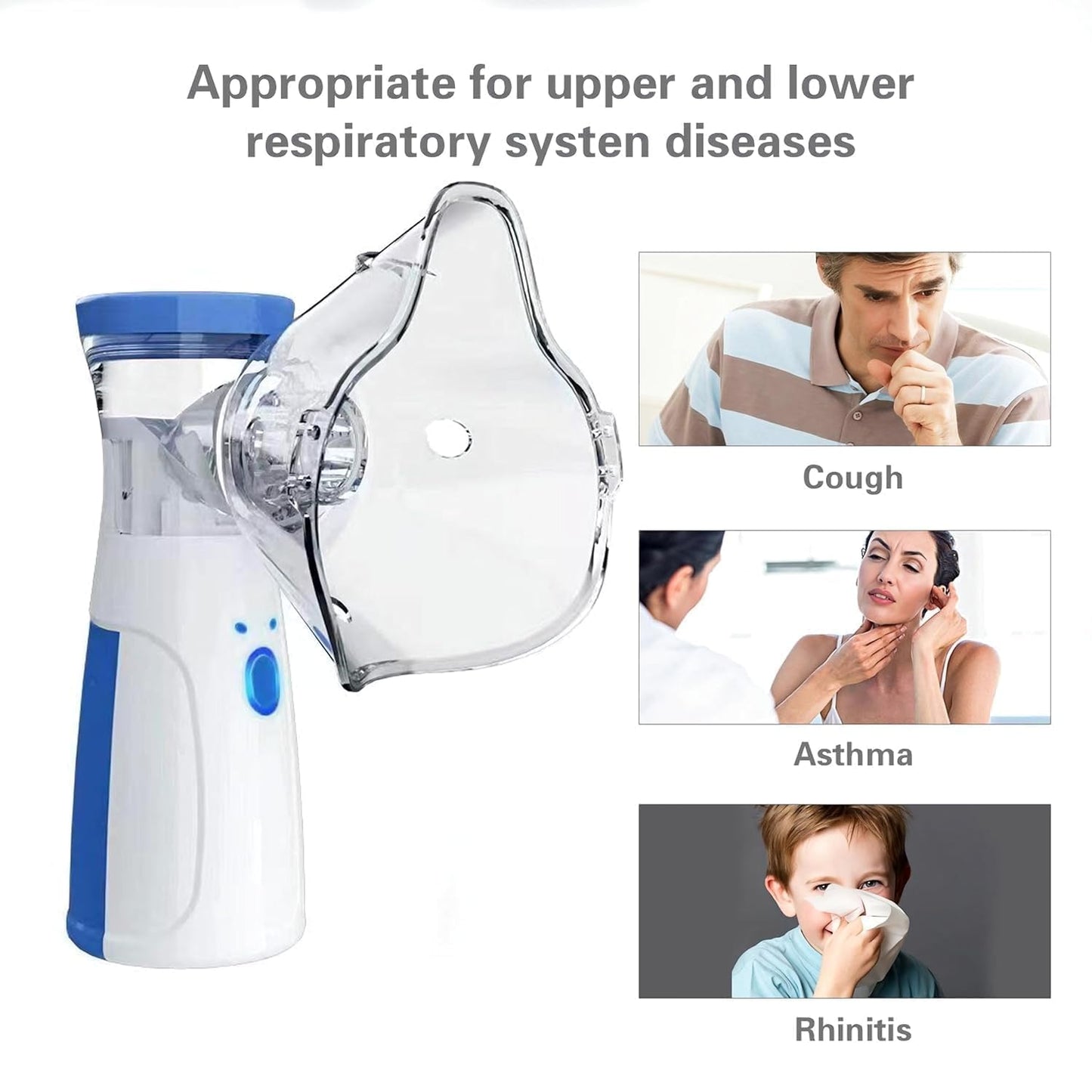 BreatheEase™ - Instant Relief, Anywhere | Silent & Portable Nebulizer