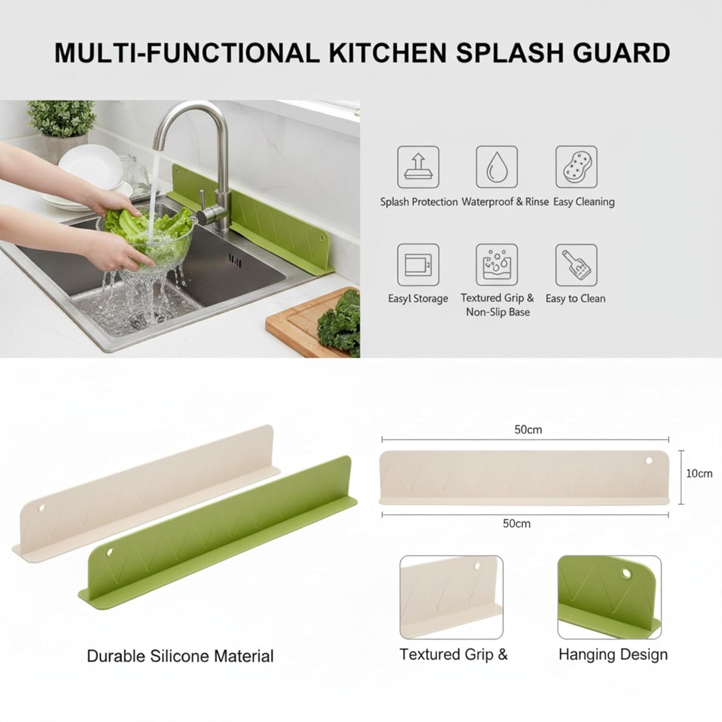 Silicone Splash Guard (Pack of 2)