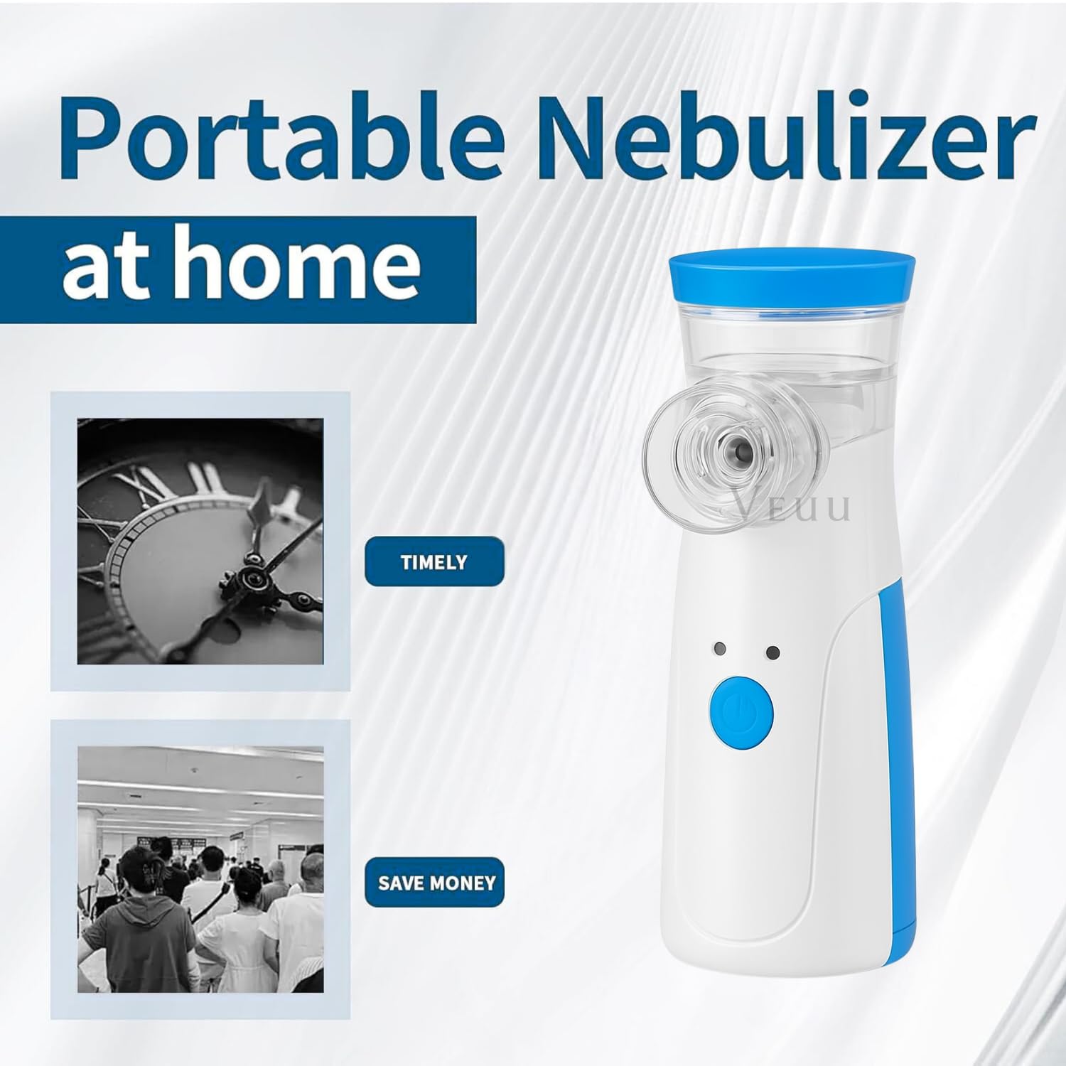 BreatheEase™ - Instant Relief, Anywhere | Silent & Portable Nebulizer