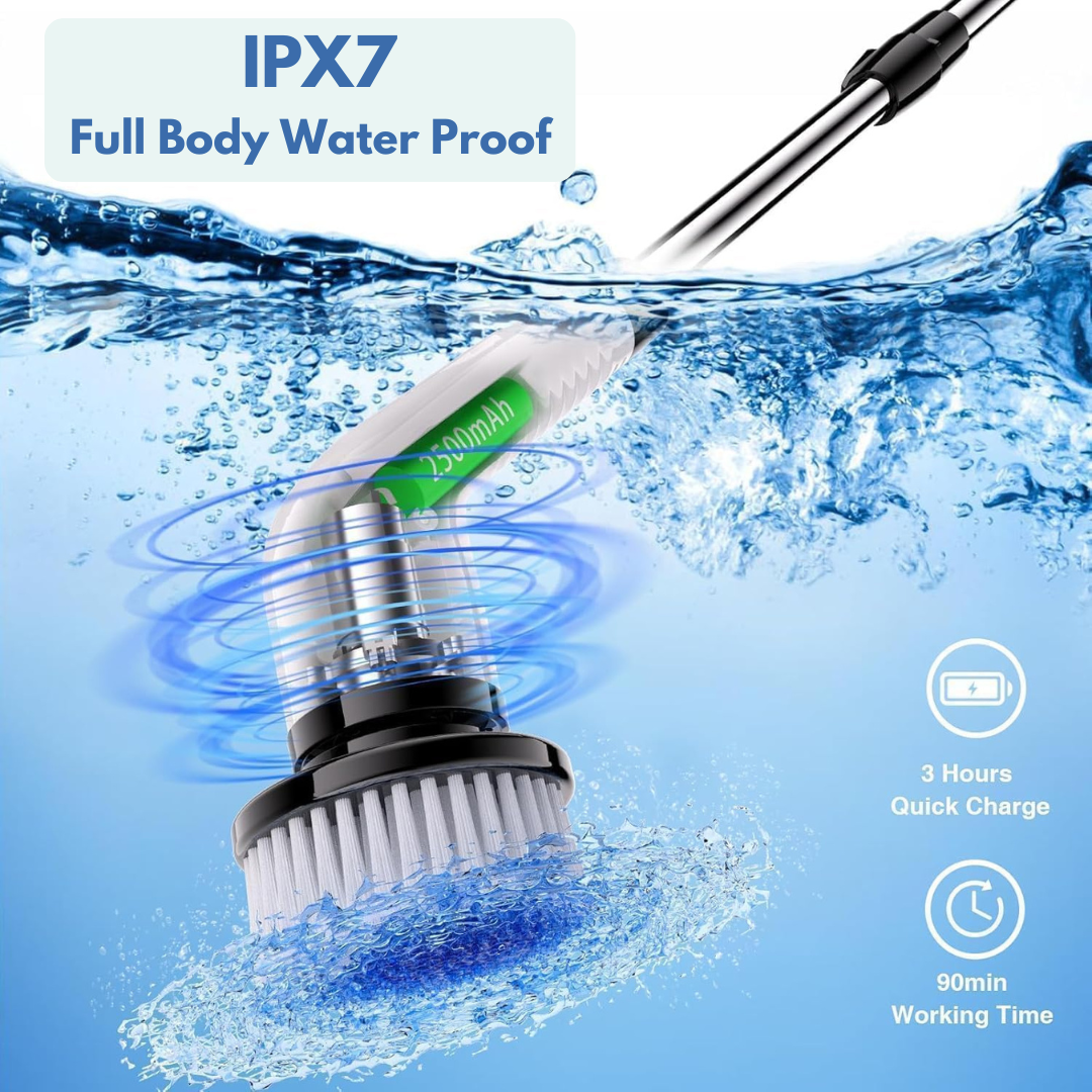All-in-1 Electric Spin Scrubber Effortless Cleaning