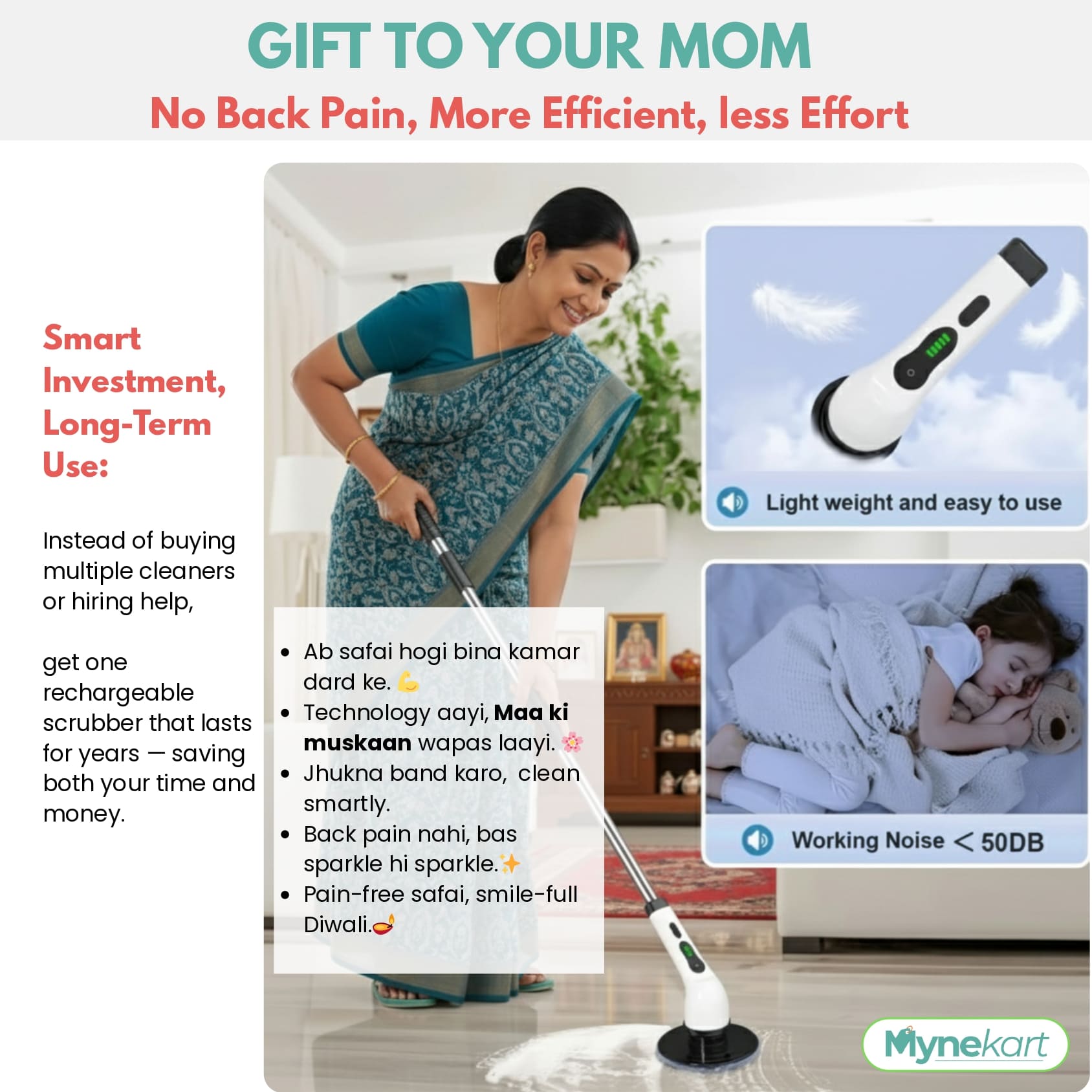 All-in-1 Electric Spin Scrubber Effortless Cleaning